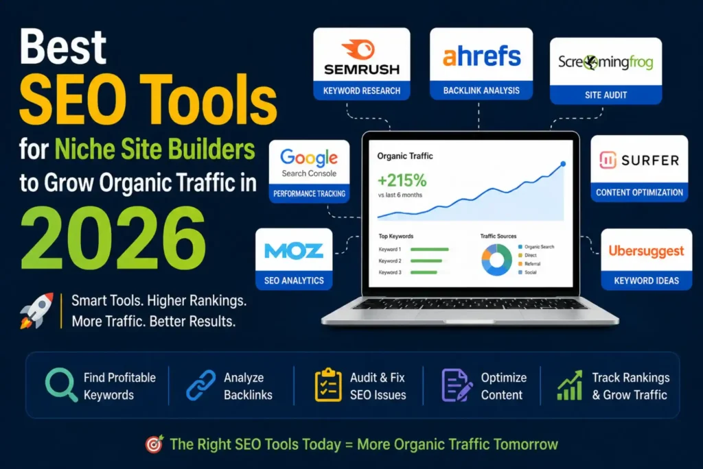 Best SEO Tools for Niche Site Builders to Grow Organic Traffic in 2026